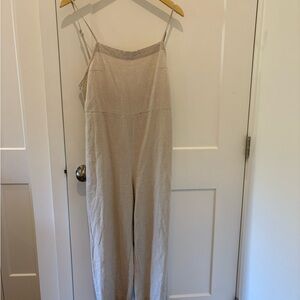 Rhythm Linen Cream Jumpsuit